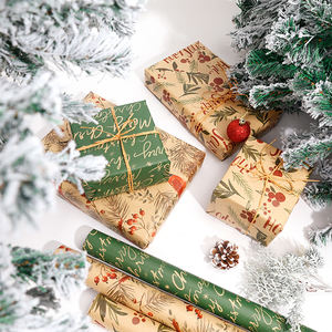 Manufacturer 80g Virgin Pulp <b>Paper</b> Stickers Packaging <b>Christmas</b> Gift Wrap Wholesale Materials Printable Logo for <b>Wrapping</b> <b>Paper</b> - Product Image 3