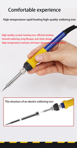 Station de soudage à affichage numérique électronique pour téléphone portable <span class=keywords><strong>Fer</strong></span> à <span class=keywords><strong>souder</strong></span> à chauffage rapide Kits de soudage Outil - Product Image 5