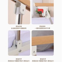 Barrière de lit pliable en acier inoxydable, hauteur 35 pouces, pour la sécurité des personnes âgées et des patients médicalisés, usage domestique