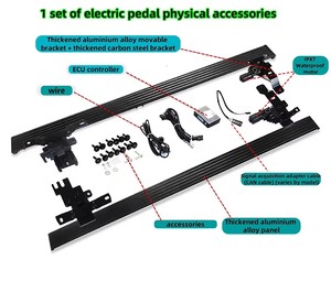 Estribos laterales de aleación de aluminio personalizados de fábrica OEM para Honda Toyota BYD CRV Kia VW BMW X5 <span class=keywords><strong>Jeep</strong></span> Wrangler Ram 1500 - Product Image 3