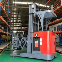 Chariot élévateur électrique 3M 1,5t 2t 3300lbs, transpalette autoportant à portique, transpalette autochargeur à batterie pour la manutention de matériaux en entrepôt CE