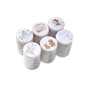 1 rollo de cinta PET Capture the Dream Fairy Tale Series of Fairy Tale Landscape Glitter Sand Handbook Material decorativo Loop - Product Image 5