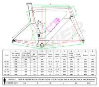 Cuadro de Bicicleta de Carretera 700c con Manillar de Carbono y Horquilla Delantera de Carbono, Cuadro de Bicicleta de Carretera para Neumáticos de Máximo 700*32C, T47 Bb, Cuadro de Carbono