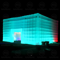 Portable boîte de nuit gonflable fête tente lumières et musique Led Disco Mobile boîte de nuit tente Cube tente gonflable discothèque