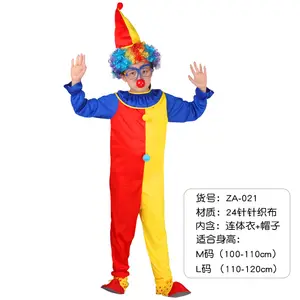 Children Clown Cosplay Costume kids Fancy Dress Stage Performance suit