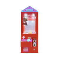 Mini grue moderne 220V Simulateur de jouets cadeaux à pièces Armoire commerciale en métal et plastique pour enfants avec 1 an de garantie