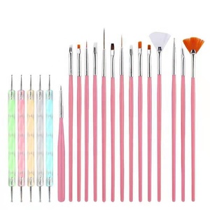 Ongles Manucure Pédicure Beauté 15 pièces Peinture <span class=keywords><strong>Vernis</strong></span> Brosse et 5 pièces Stylo Ensemble D'outils <span class=keywords><strong>pour</strong></span> Manucure - Product Image 6