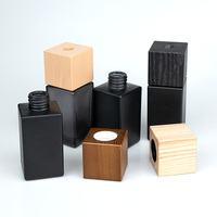 Bouteille en verre de parfum d'huile de parfum sans flamme du Vietnam en fibre de rotin de bâton de couverture en bois diffuseur de roseau