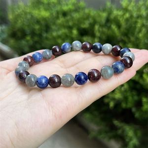 Pulsera de Piedra Natural con Cuentas de Vidrio Coloridas para Limpieza de Chakras, Servicio de Exportación Global Premium, Paquete Listo para Comercio Electrónico - Product Image 4