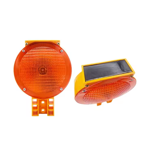 Feu de signalisation solaire étanche à LED pour barricades routières, lampadaire d'avertissement pour autoroutes, aéroports et chantiers routiers, balise de sécurité - Product Image 1