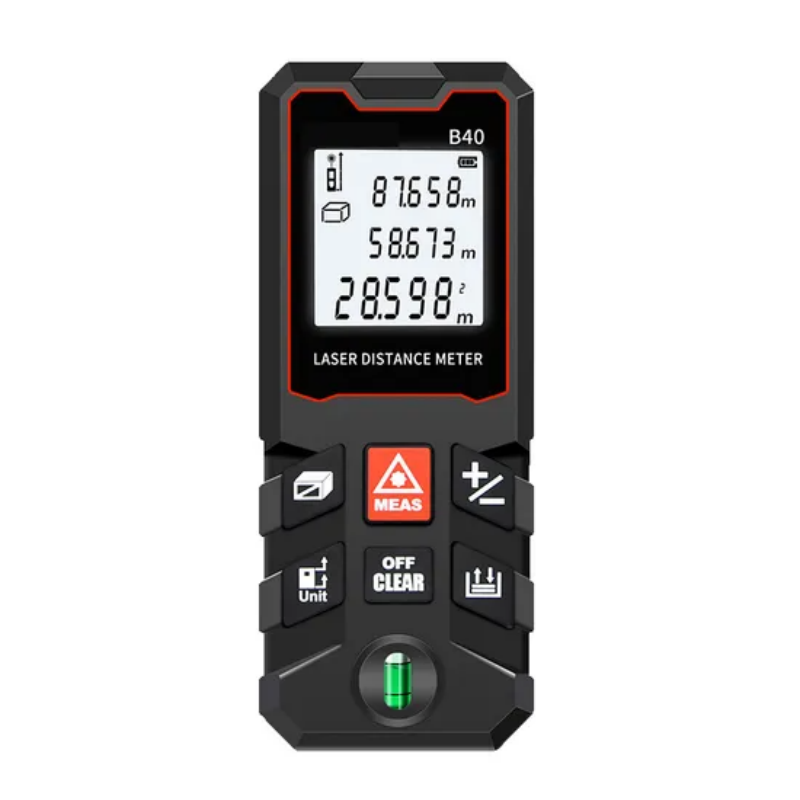 Backlit LCD Display Laser Distance Meter Level Digital Measure Tool Ft ...