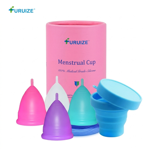 Copa Menstrual de Silicona Platino de Grado Médico Furuize 20ml 30ml Transparente Reutilizable ISO 13485 Cuidado Femenino Farmacéutico Cero Desperdicio - Product Image 1