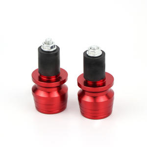 Embouts de guidon universels en aluminium pour moto avec bouchons anti-chute - Product Image 1