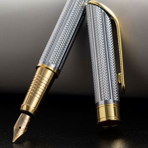 Business Writing <b>Pen</b> Student Practice Metal Fountain <b>Pen</b> Wholesale Customized logo Signature Retro 0.5mm <b>Pen</b> - Product Image 3