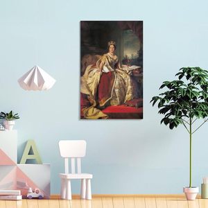 Nữ Hoàng Victoria Anh Quốc Monarch Bức Tranh Chân Dung & Tường Nghệ Thuật Trang Trí Nội Thất Victoria Kỷ Nguyên Vải Tường Nghệ Thuật In Cho Lịch Sử Những Người Yêu Thích - Product Image 3