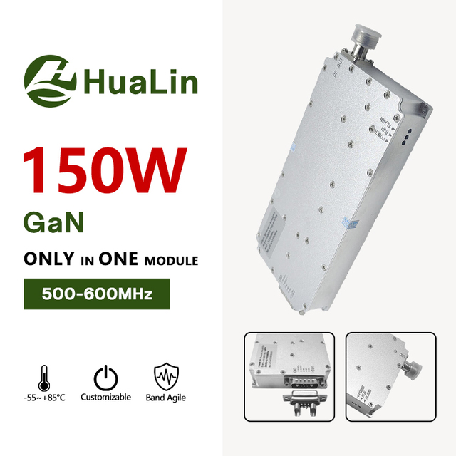 High Linearity 150W GaN RF Module 500-600MHz UHF Band Precision RS485 Monitoring Low-Altitude Security Rf Power Module