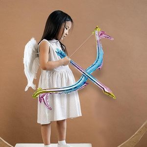 Ballon en aluminium arc-en-ciel dégradé en forme d'arc et de flèche, gonflable métallique pour la décoration de fêtes d'anniversaire et de jeux pour enfants - Product Image 5