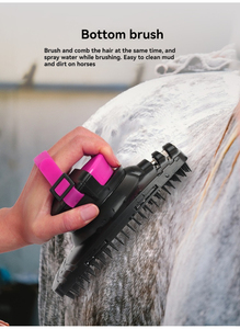 Horse Products Brosse de bain équestre Spray d'eau Massage <span class=keywords><strong>Spa</strong></span> Outil avec éperons pour prendre soin de l'hygiène de votre animal de compagnie - Product Image 4