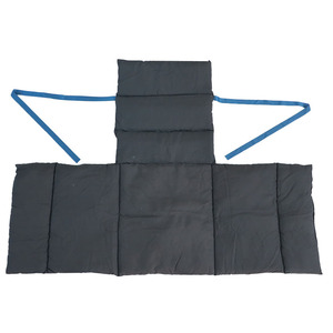 Cojín y respaldo para silla de ruedas, rectangular, negro, alivio de presión para caderas y cintura, uso en invierno - Product Image 3