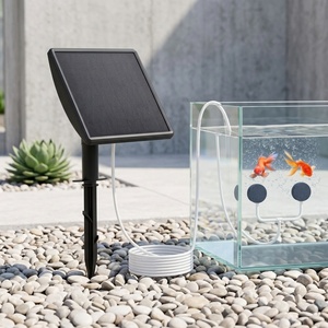 Energy Saving Solar Air <b>Pump</b> With Storage <b>Battery</b> Silent Oxygen Machine Outdoor Use Courtyard Wild Fishing Oxygen Increasing - Product Image 1