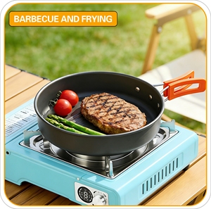 Réchaud de camping portable au gaz <span class=keywords><strong>butane</strong></span>, surface en acier inoxydable, petit format type carte - Product Image 5