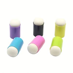 ชุดสีเพ้นท์หน้าฟองน้ำรูปนิ้วสีรุ้ง ได้รับการรับรองมาตรฐาน MSDS สำหรับสิ่งแวดล้อม อุปกรณ์แต่งหน้าสำหรับเด็กและเพ้นท์ตัว - Product Image 3