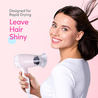 Mini Sèche-Cheveux de Voyage Pliable 800W 2 Vitesses avec Buse Concentrante Faible Bruit pour Hôtel et Usage Domestique Vente en Gros Couleur Personnalisée