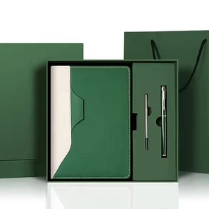 Carnet personnalisé imprimé avec le nom, parfait pour l'école ou le bureau, noir avec bord coloré, tablette antichoc en cuir PU - Product Image 2