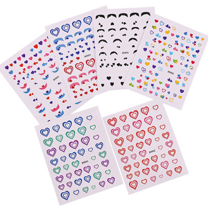 Pegatinas de Uñas con Forma de Corazón para el Día de San Valentín, Calcomanías Decorativas Coloridas con Forma de Corazón para Arte de Uñas - Product Image 6