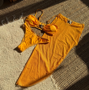 STOCK Haut bandeau 6 couleurs Maillot de bain avec étoile de mer Sexi Lady Trois pièces Bikini Set <span class=keywords><strong>Sheer</strong></span> Mesh Beachdress - Product Image 5