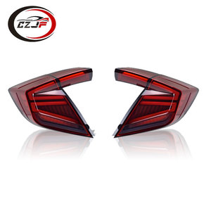 Czjf ไฟท้าย LED ดัดแปลงใหม่สำหรับ Honda <span class=keywords><strong>Civic</strong></span> <span class=keywords><strong>hatchback</strong></span> 2016 2017 2018 <span class=keywords><strong>2019</strong></span>ไฟเบรกเลี้ยวสีแดง2020 - Product Image 2