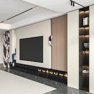 Mobile TV in <span class=keywords><strong>Legno</strong></span> Personalizzabile, Regolabile, Moderno, Ecologico e Durevole con Spazio di Archiviazione per TV da 65+ Pollici, Arredamento per Soggiorno e Appartamento - Product Image 2