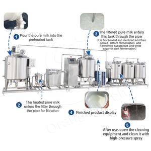 Ligne de production de yaourt ORME 200 litres, pasteurisateur de <span class=keywords><strong>lait</strong></span>, homogénéisateur, machine automatique - Product Image 3