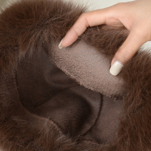 Automne hiver femmes nouveau en peluche léopard mongol chapeaux nord-est princesse oreille Protection fourrure chaud bonnet chapeaux - Product Image 4