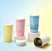 Mug à café 1/2M Half Million 12oz 350ml en acier inoxydable 304, isolation sous vide, isolation thermique 12-24h, avec couvercle, style américain
