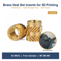 Inserts filetés moletés en laiton M3 pour impression 3D PLA ABS PETG, pièces de renfort thermoplastique à filetage femelle