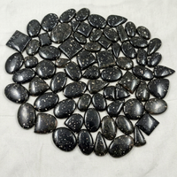 Cabochons Étoiles Galaxie de Haute Qualité, Tailles et Formes Variées, Cristal Naturel Premium à Dos Plat, Vente en Gros pour Bijoux