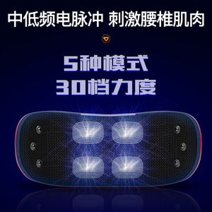 Lumbar Massager With Heat Therapy Vibration Massage Pillow For Back Neck Waist Support Usb Powered Multi Functional Home Use - Product Image 3