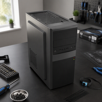 Boîtier d'ordinateur de taille moyenne noir TDW203B ATX Micro ATX ITX pour PC de jeu