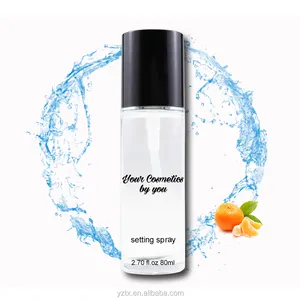 Botol semprot Primer rias wajah 80ml, semprotan dengan pengaturan bahan Mineral murah untuk dewasa, Toner Kulit Sensitif