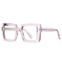 Gafas de Sol Cuadradas Grandes para Mujer, Montura Óptica TR90, Estilo Europeo, Anti Luz Azul, para Fotografía Urbana, 2170-3