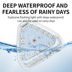 Đèn Nhấp Nháy Ô Tô Đèn Có Nam Châm Cảnh Báo Đèn Flash 7 Màu Đèn LED Điều Khiển Không Dây Chống Nước Xe Đạp Xe Tay Ga Chống Va Chạm Đèn Báo - Product Image 4
