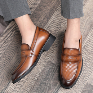 Mocasines para Hombre, Diseño de Moda, Zapatos de Boda para Otoño, Parte Superior de PU, Ligeramente Acolchados, Impermeables, Zapatos Sin Cordones para Oficina y Trabajo - Product Image 4