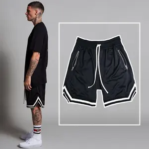 2024 Casual Hip Hop Streetwear erkek spor salonları Fitness kısa pantolon Joggers spor dipleri erkekler şort