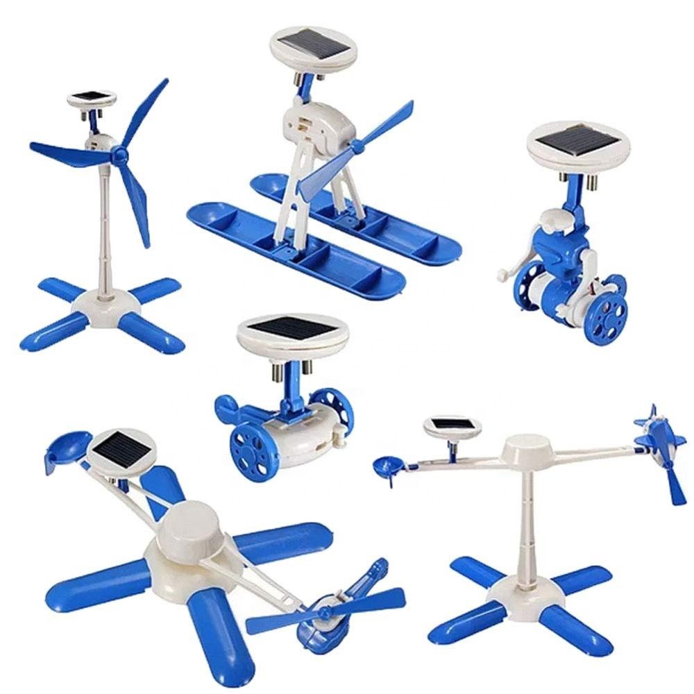 Обучающая игрушка 6 в 1 «сделай сам», игрушки на солнечной энергии «сделай сам», игрушка-роботы на солнечной энергии для детей