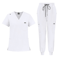 Nouvel ensemble de blouses médicales 2026 de haute qualité, uniforme d'infirmière à col en V, tenue médicale extensible et douce pour le personnel hospitalier