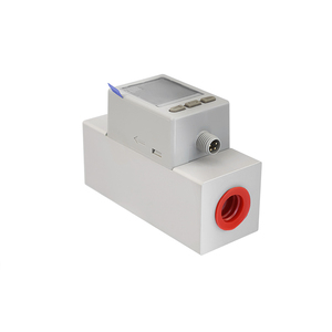 Débitmètre massique thermique en aluminium à débit maximal de deuxième génération FAHS-2AL5T500L1T5V-RC1/2 5-500L/min Rc1/2 Filetage M8 4 broches LCD 4 voies 1-5V - Product Image 4