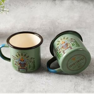 Tazas de Esmalte Punteado Pequeñas para Camping con Logotipo Personalizado, al por Mayor, con Asa - Product Image 3
