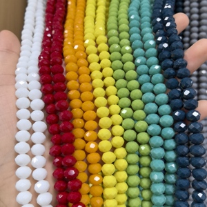 Offre Spéciale <span class=keywords><strong>Perles</strong></span> en Verre Cristal Brillant Facettées Rondelles 8x6mm pour Fabrication de Bijoux DIY Artisanat Fait Main Prix d'Usine en Gros - Product Image 3