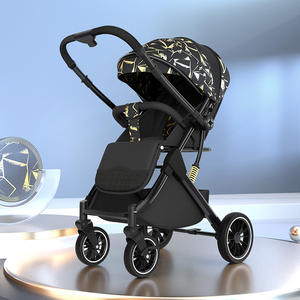 <span class=keywords><strong>Poussette</strong></span> bébé pliable en métal légère et personnalisable à 4 roues, chariot bidirectionnel pour les voyages, pour les enfants de 3 ans, possibilité de s'asseoir et de se coucher - Product Image 5